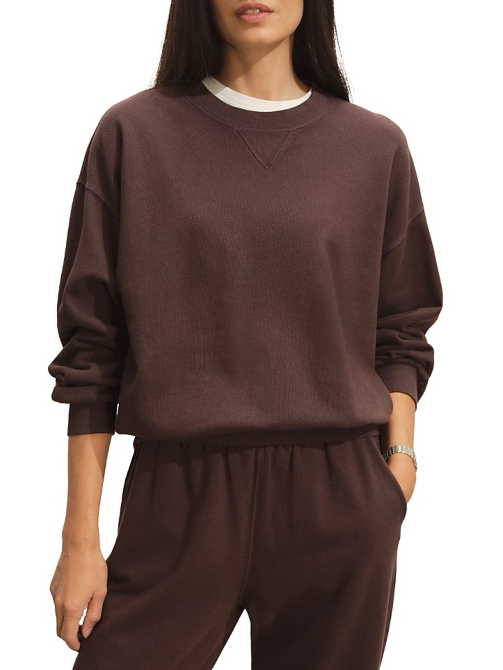 Buck Mason Vintage Interloop Oversized Crew in Chestnut 🤎